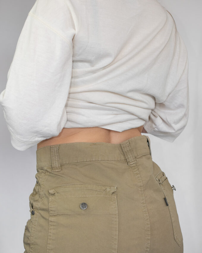 Mens Olive Vintage Bermuda Shorts - M