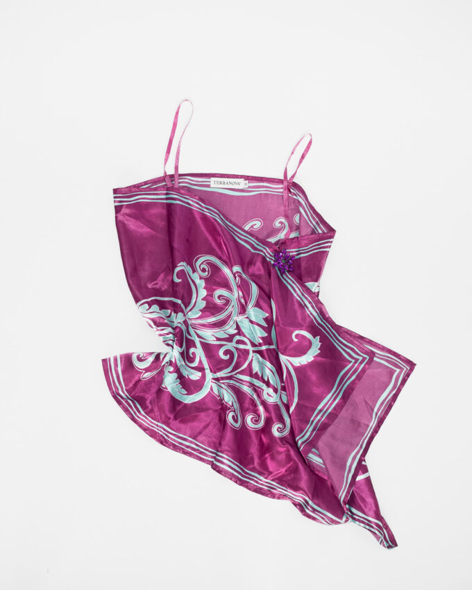 Floral Vintage Scarf Top - S-L