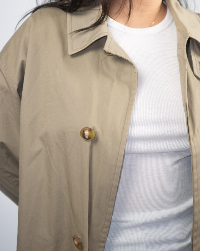 Timeless Beige Vintage Trench Coat - M/L