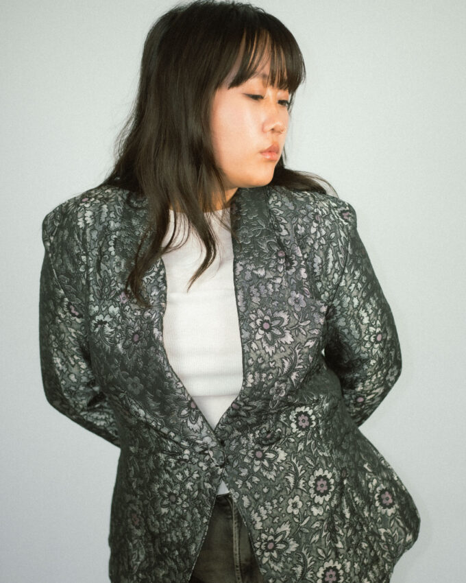 Sophisticated Floral Print Blazer - S/M