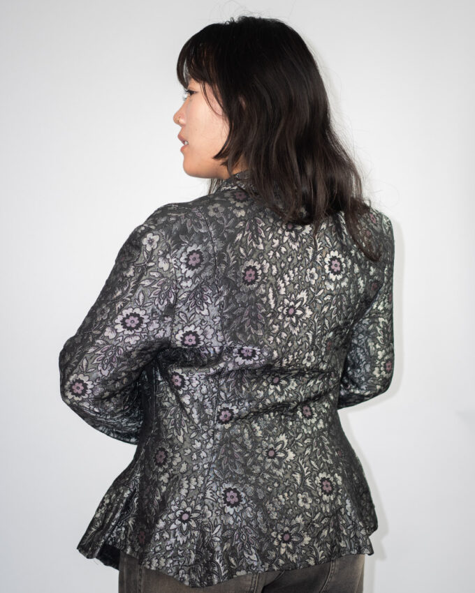 Sophisticated Floral Print Blazer - S/M