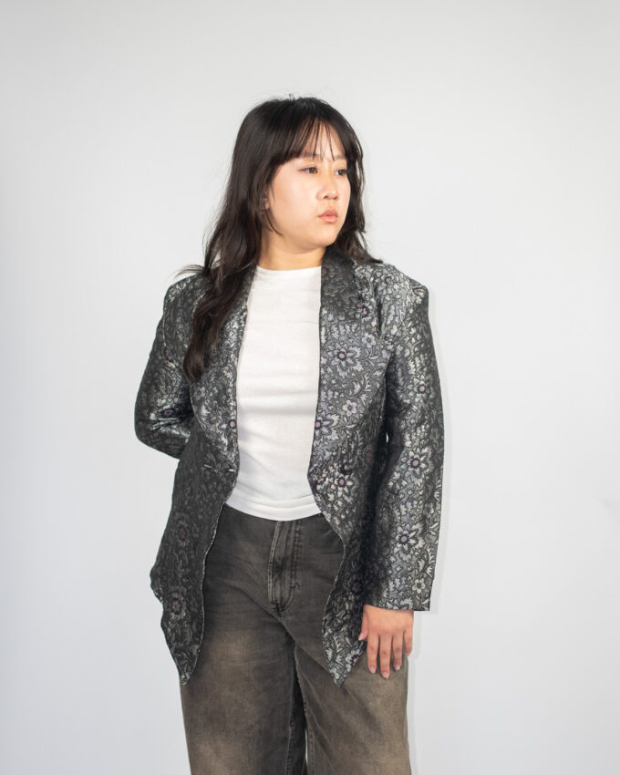 Sophisticated Floral Print Blazer - S/M