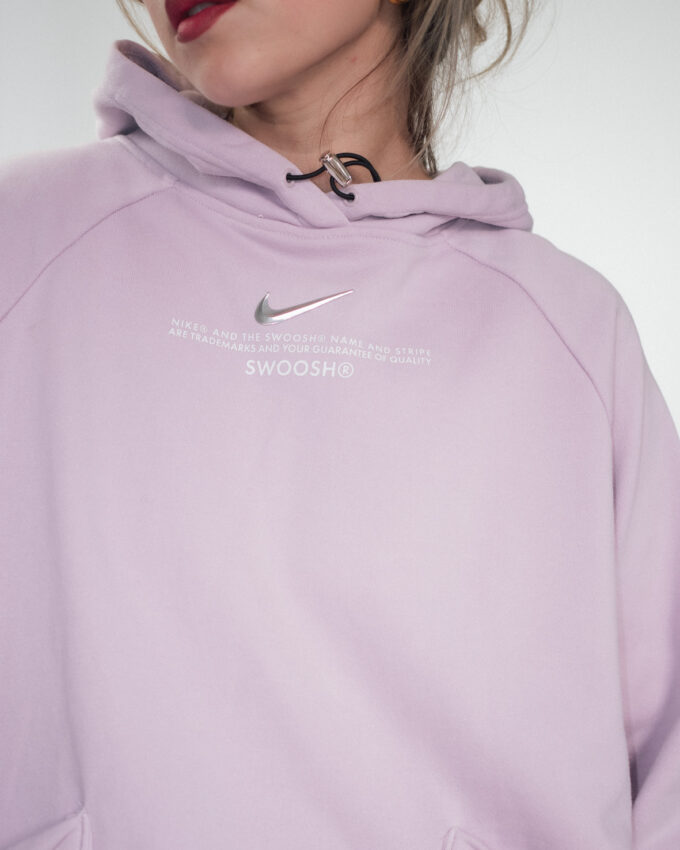 Lavender Nike Swoosh Hoodie - M