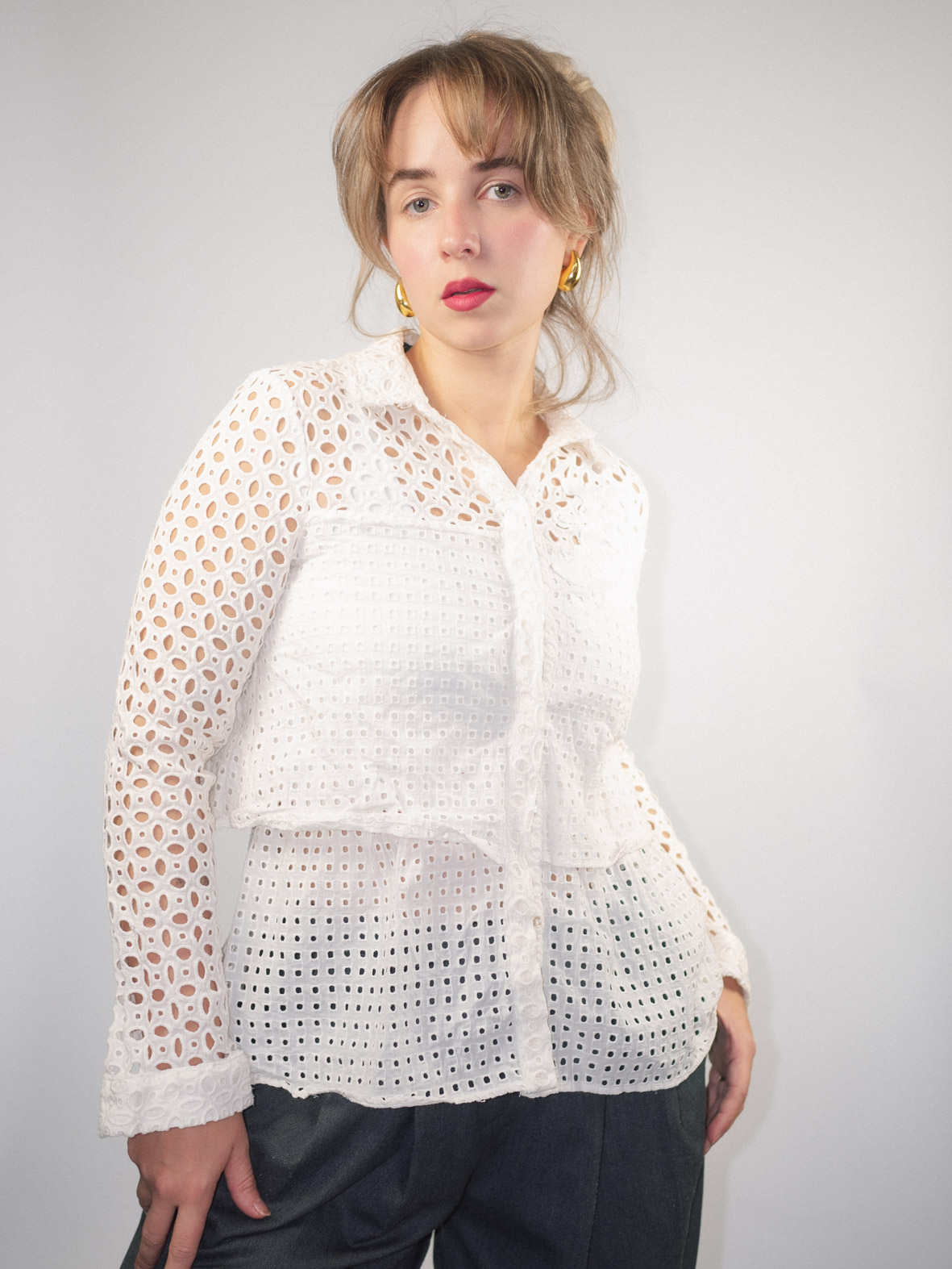Designer Desigual Vintage Cotton Shirt - S/M
