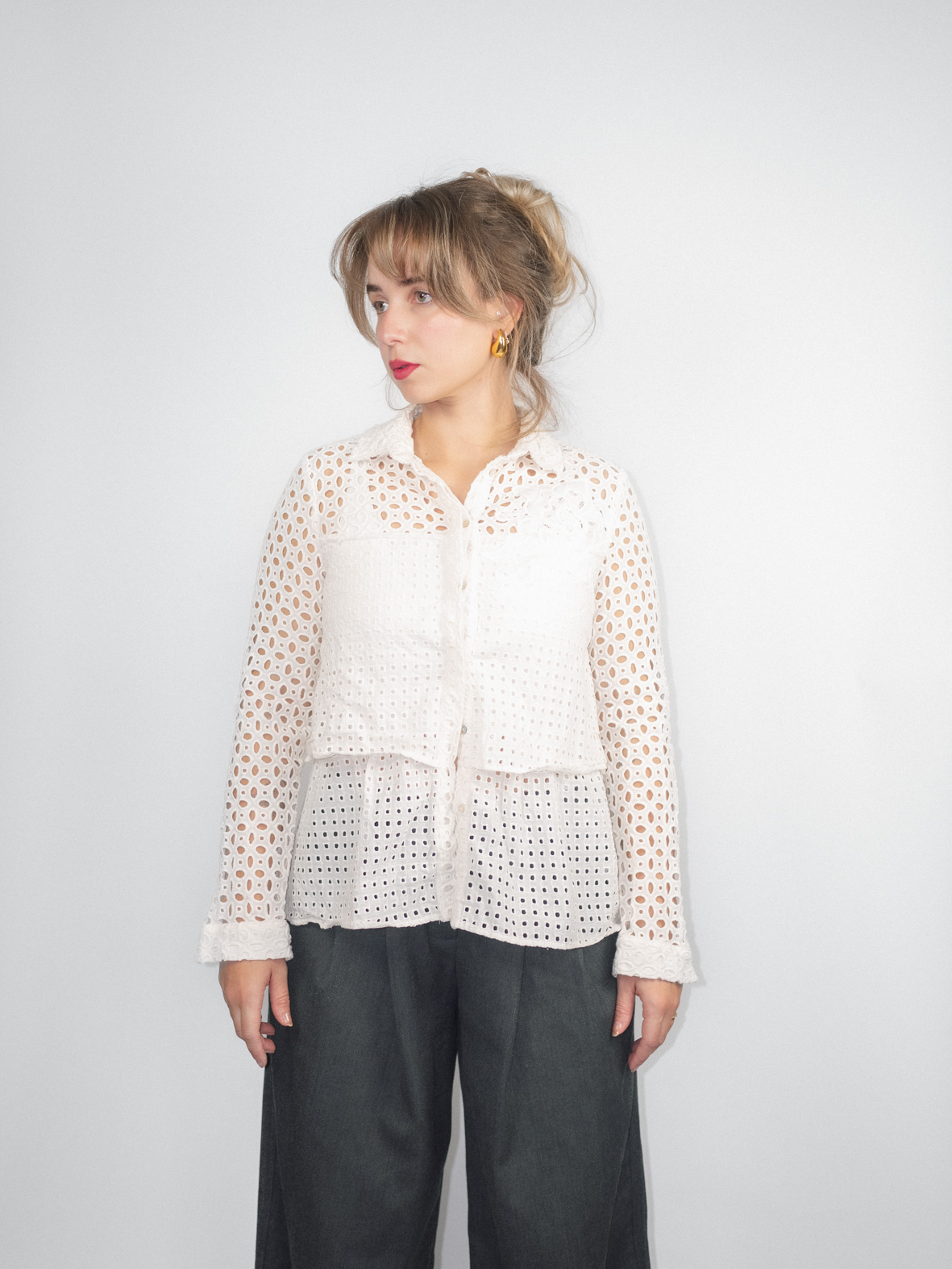 Designer Desigual Vintage Cotton Shirt - S/M - Image 2