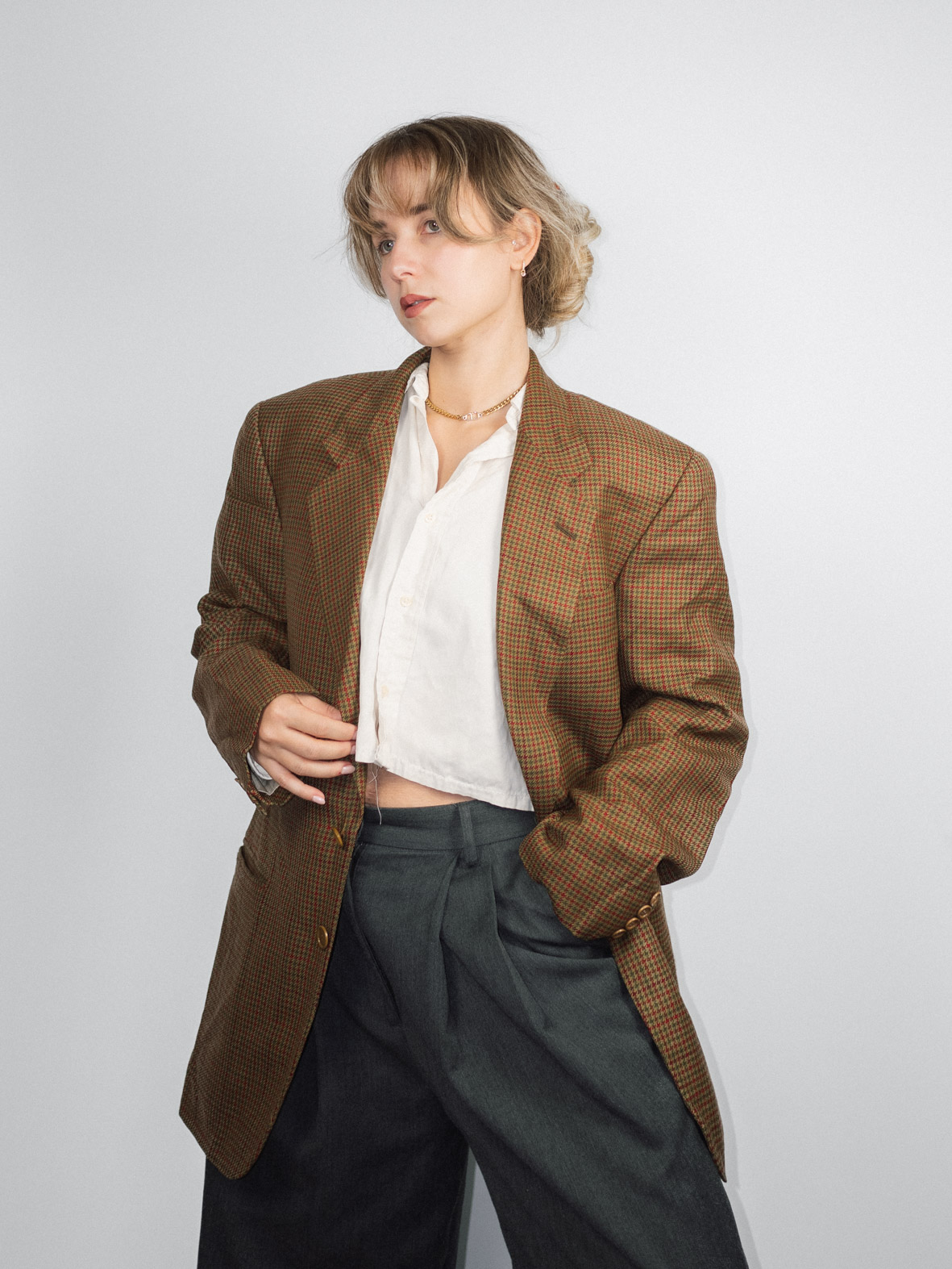 Vintage Designer Pierre Cardin Merino Wool Blazer – L