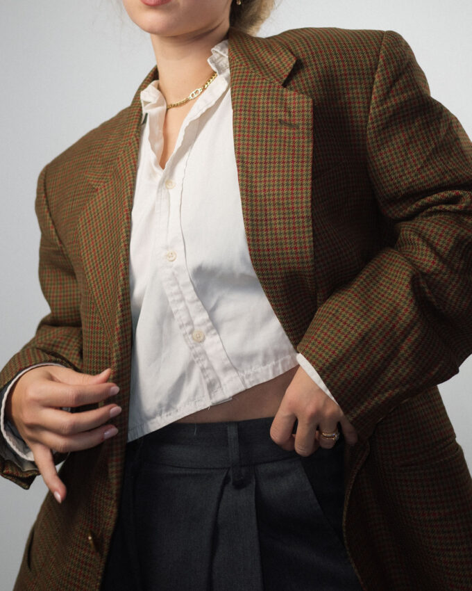 Vintage Designer Pierre Cardin Merino Wool Blazer – L