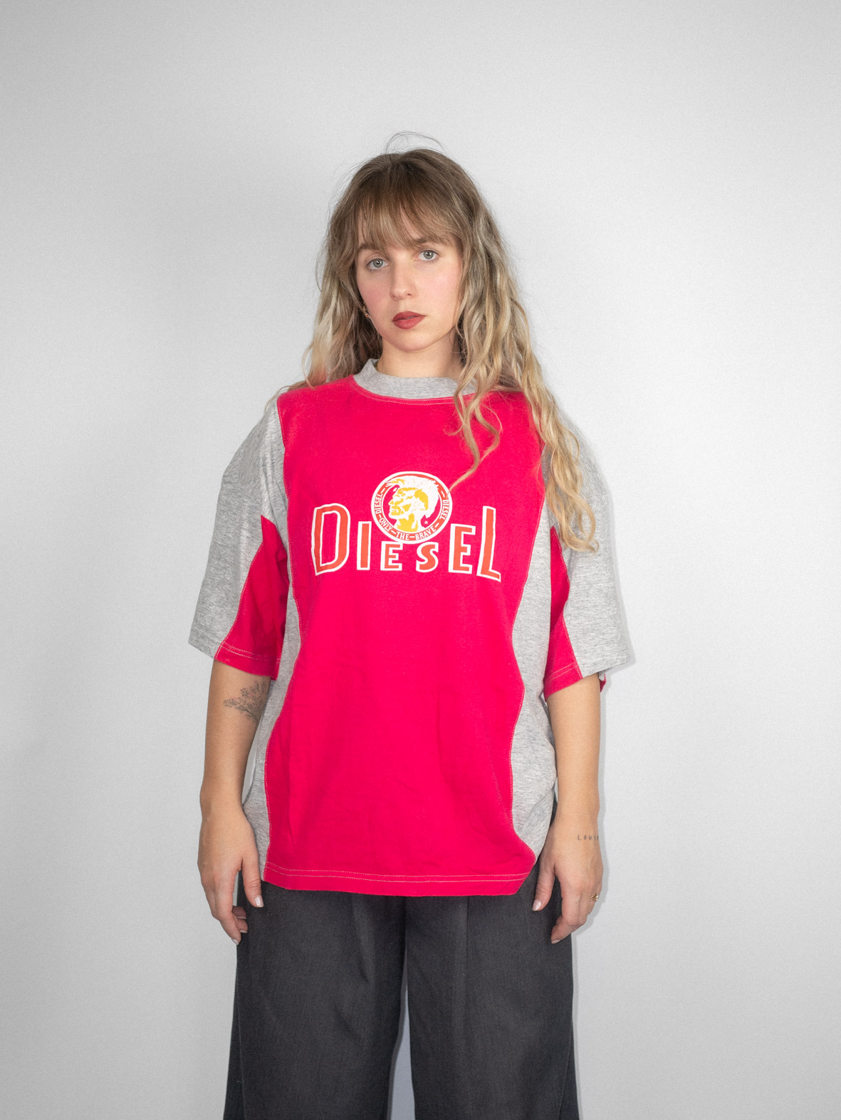 Vintage Diesel Tee - Boxy Fit Oversized - L - Image 3