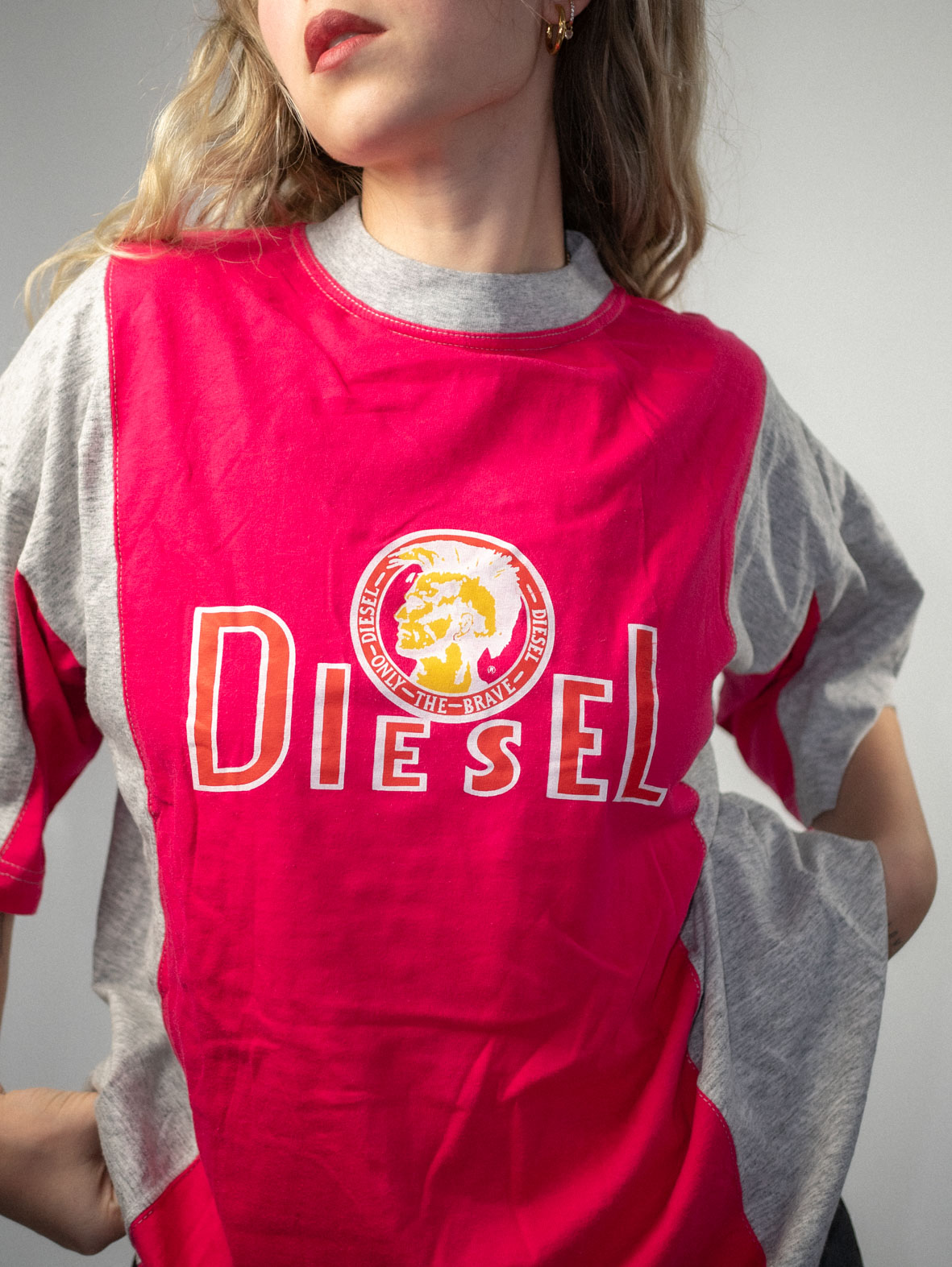 Vintage Diesel Tee - Boxy Fit Oversized - L - Image 2