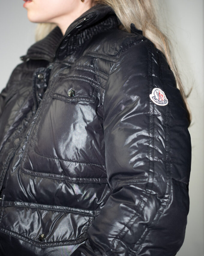 Black Moncler Winter Bomber - S