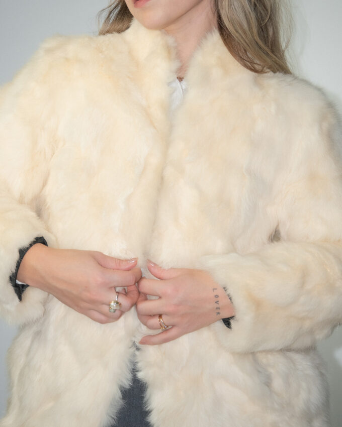 Fur Lightweight Vintage Jacket - S