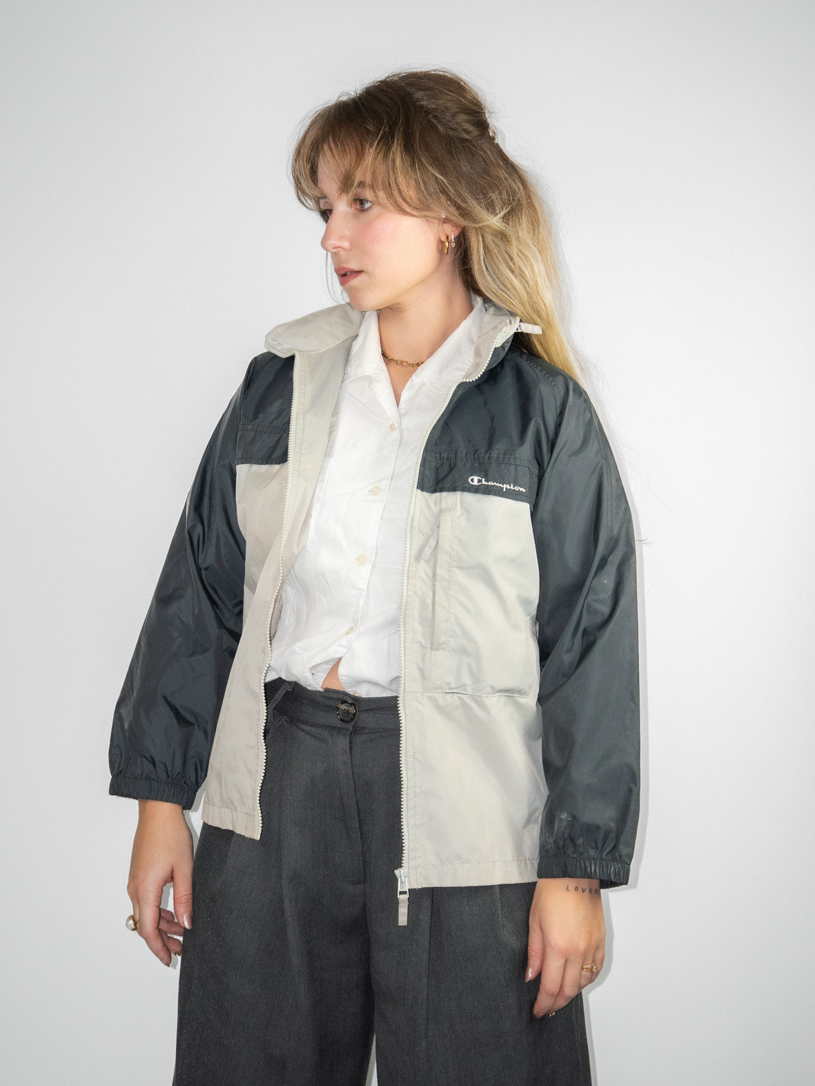 Vintage Champion Rain Jacket - S - Image 3