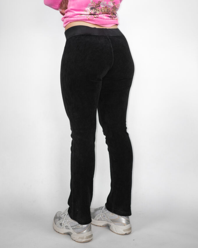 Black Velour Vintage Juicy Couture Pants – S