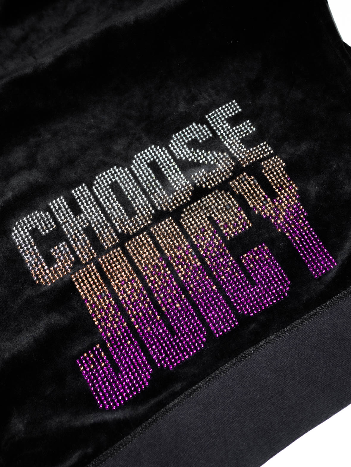 Vintage Juicy Couture "Choose Juicy" Velour Zip-Up Hoodie (Rhinestones) – M - Image 2