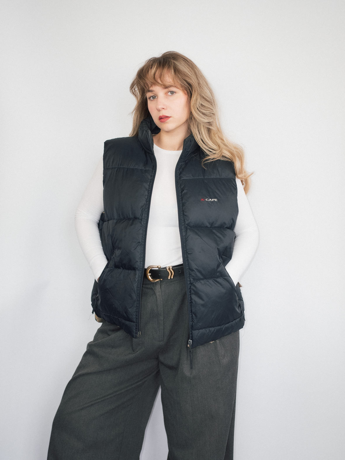 Vintage Puffer Vest – M/L - Image 4