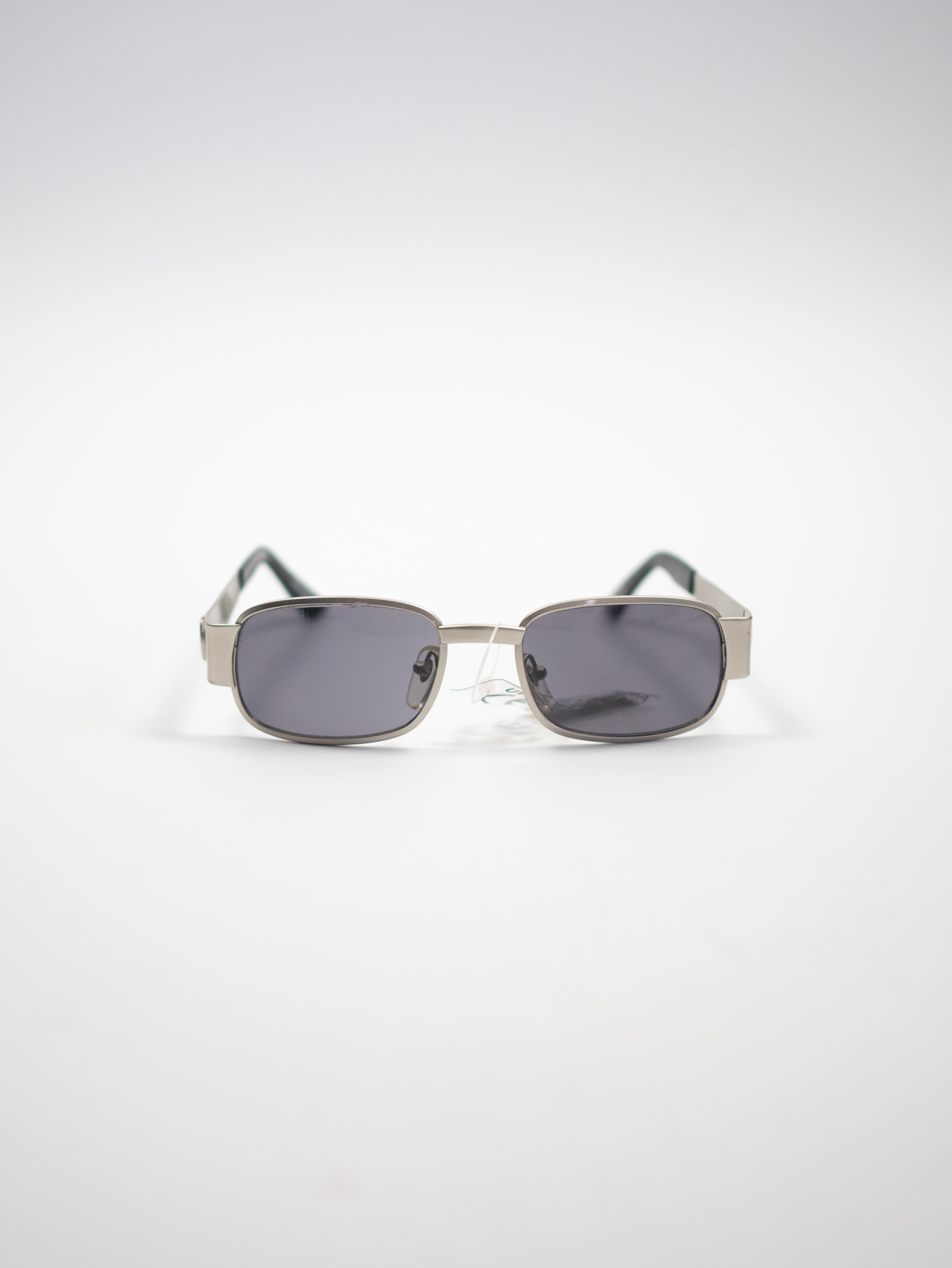 Vintage Deadstock Micro Rectangular Chrome Sunglasses - Image 3