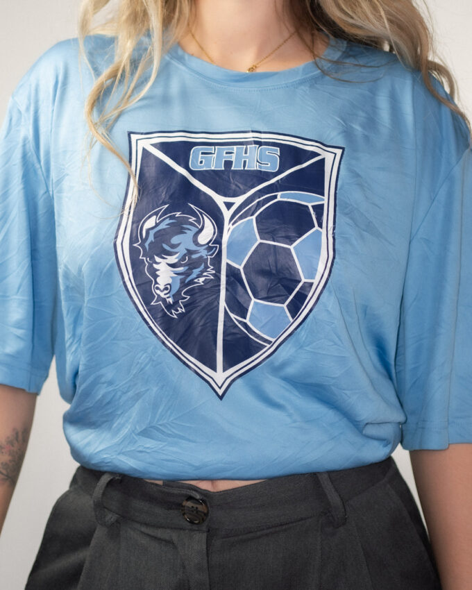 Vintage GFHS Soccer Team Tee (Blue) –L/XL