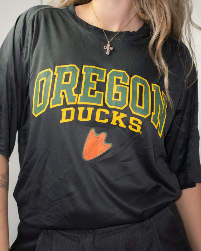 Vintage Oregon Ducks Oversized Sport Jersey Tee – L