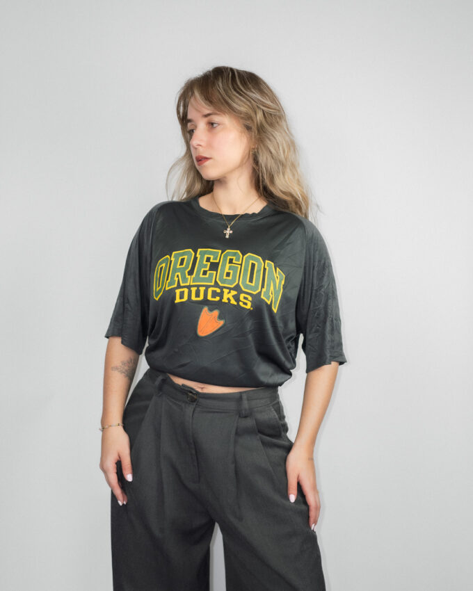 Vintage Oregon Ducks Oversized Sport Jersey Tee – L