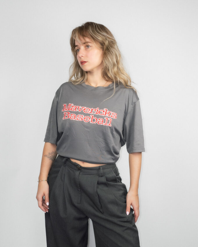 Vintage Mavericks Baseball Tee – L