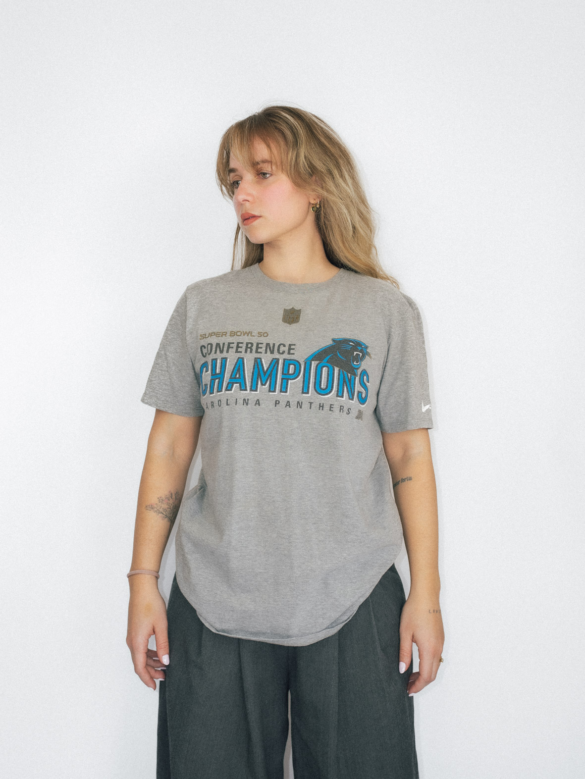 Vintage Nike Carolina Panthers T-Shirt - M - Image 4