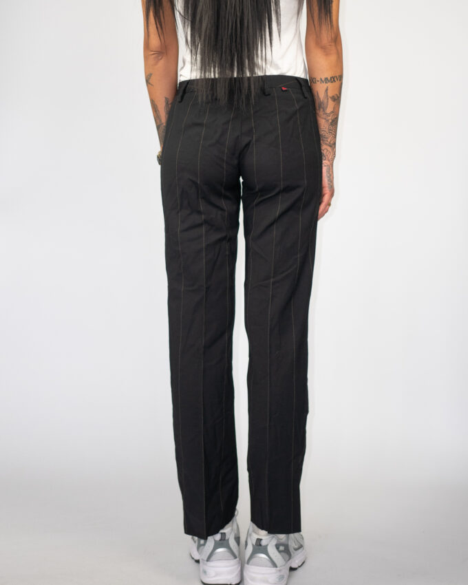Classic Black Pinstripe Vintage Dolce&Gabbana Trousers - M/L