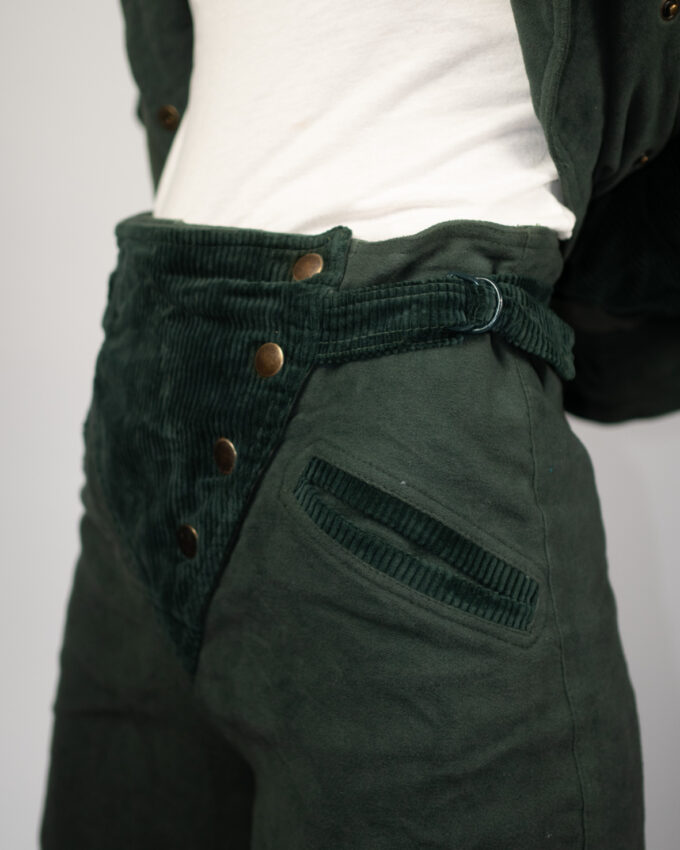 Forest Green Vintage Cord Pants - S