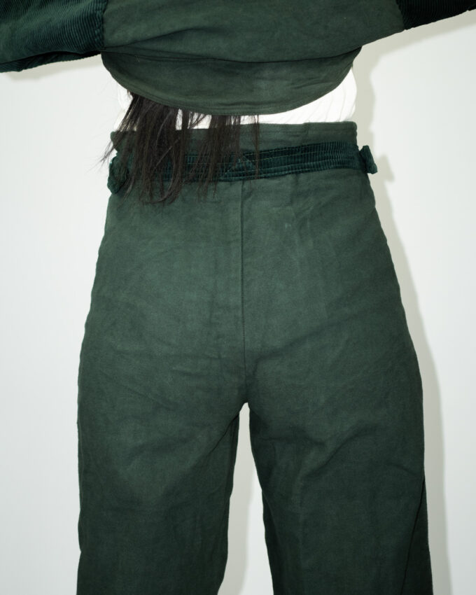 Forest Green Vintage Cord Pants - S