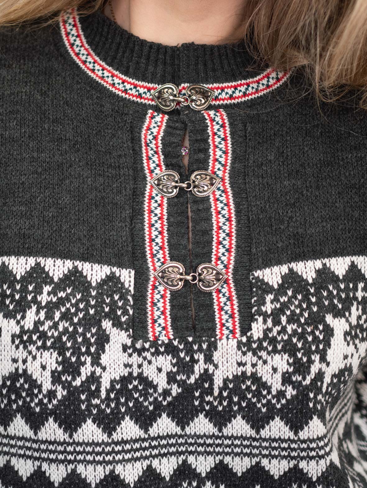 Rare Nordic Vintage Knit Sweater - M - Image 6