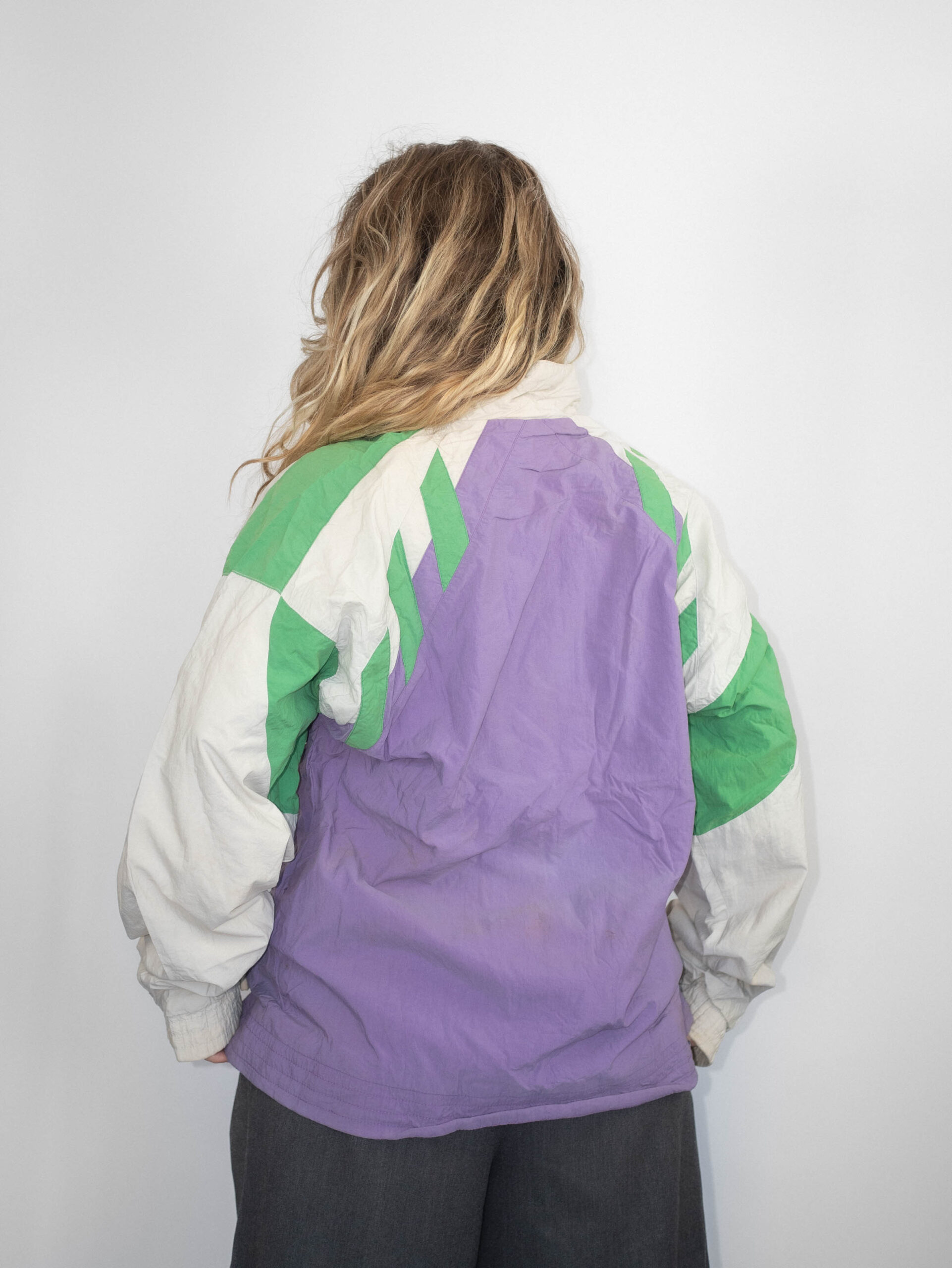 Lilac Flash – Vintage Adidas Windbreaker - L - Image 5
