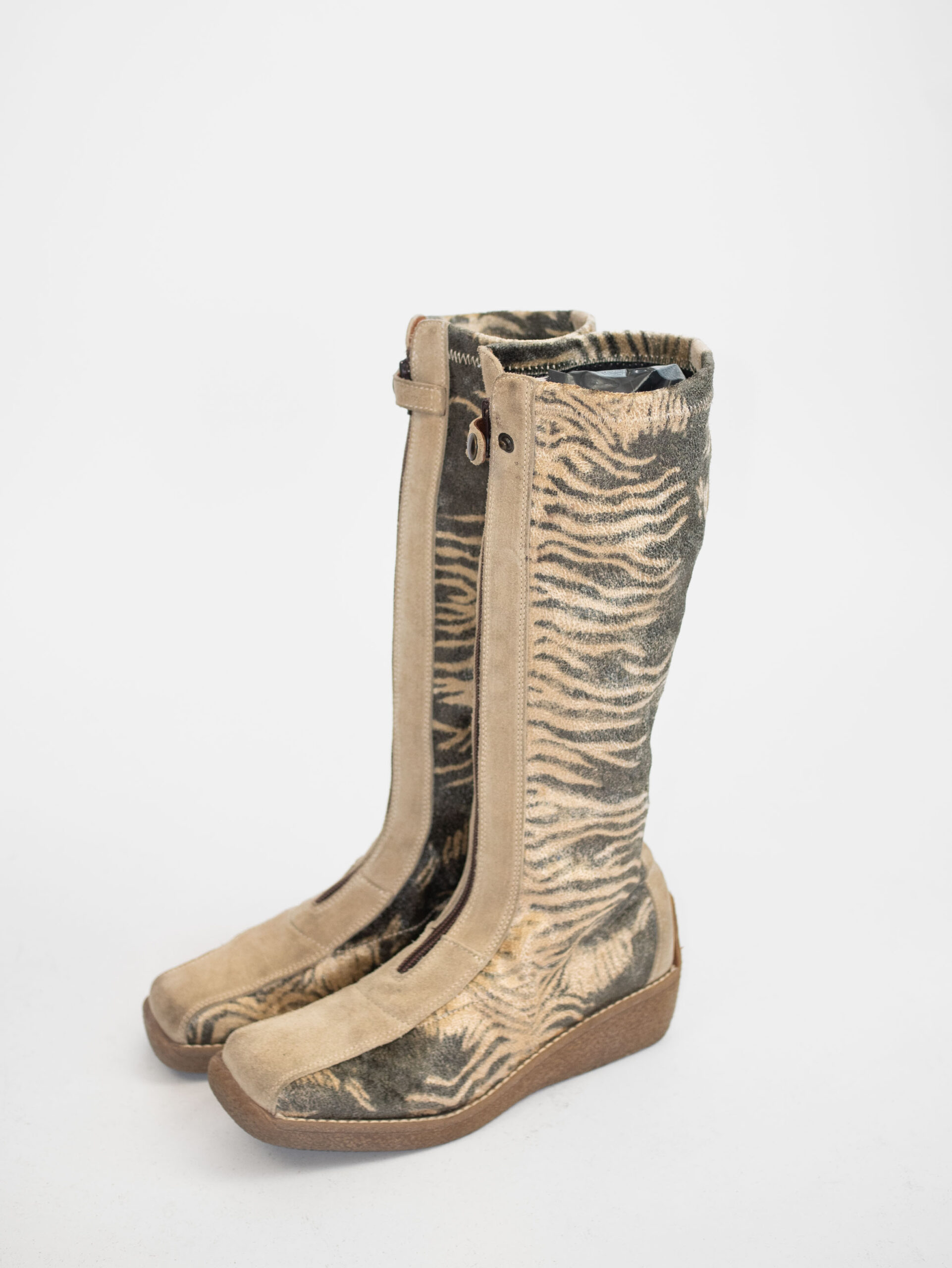 Zebra Mirage – Made in Italy Vintage Leather Boots - 37