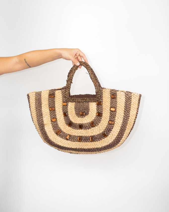 Summer Muse – Vintage Straw Beach Bag