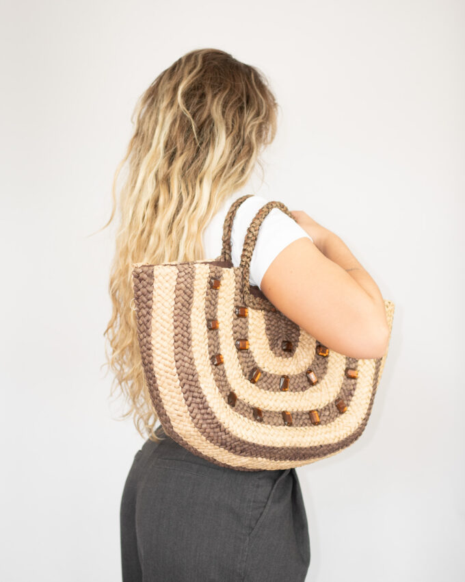 Summer Muse – Vintage Straw Beach Bag