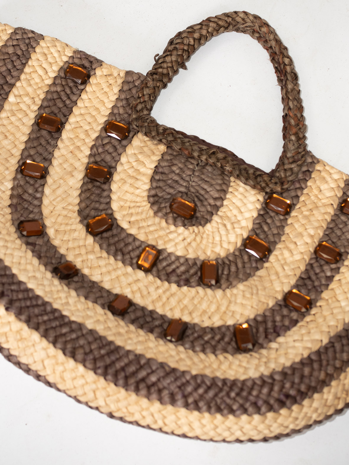 Summer Muse – Vintage Straw Beach Bag - Image 5