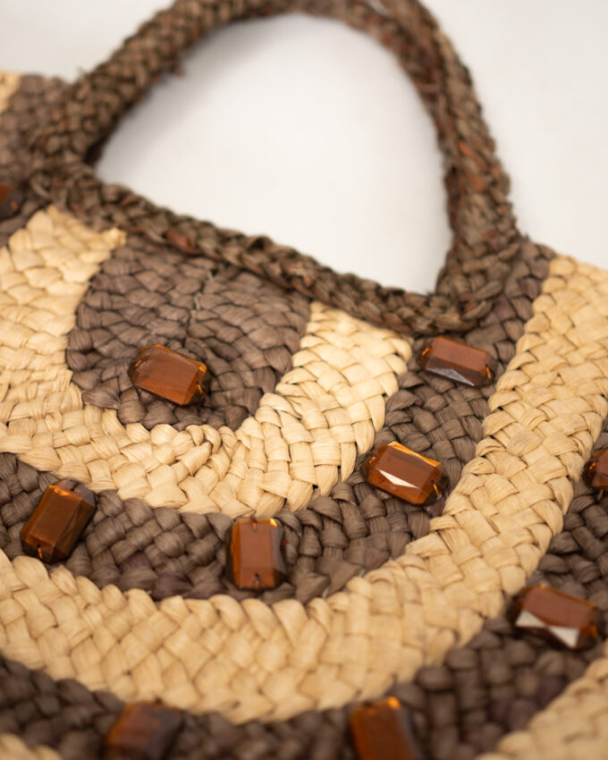 Summer Muse – Vintage Straw Beach Bag