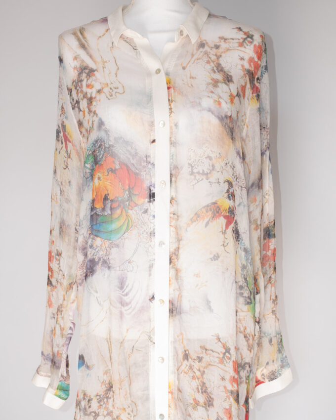 Vintage Beach Shirt Dress – Dreamy & Sheer - S/M