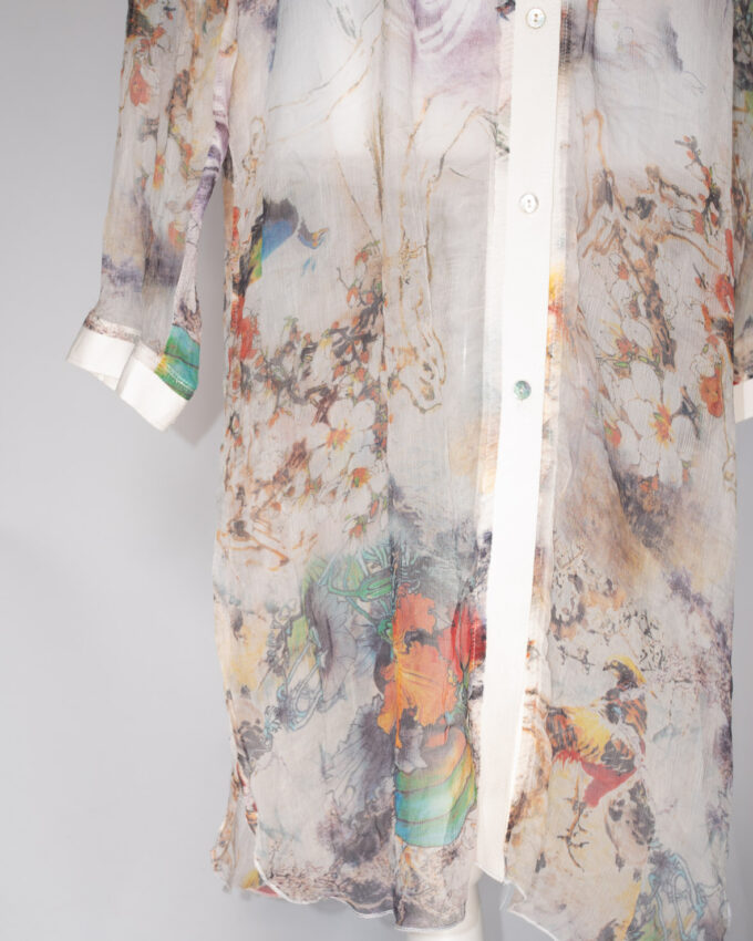 Vintage Beach Shirt Dress – Dreamy & Sheer - S/M