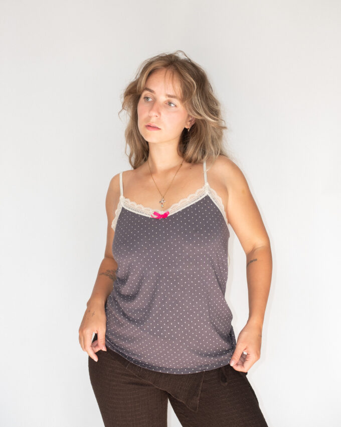 Polka Dot Vintage Top – Sweet with a Twist - M/L