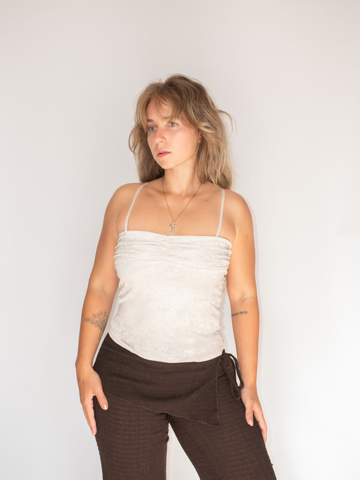 Vintage Tube Top – Soft Velvet Feel - S - Image 5