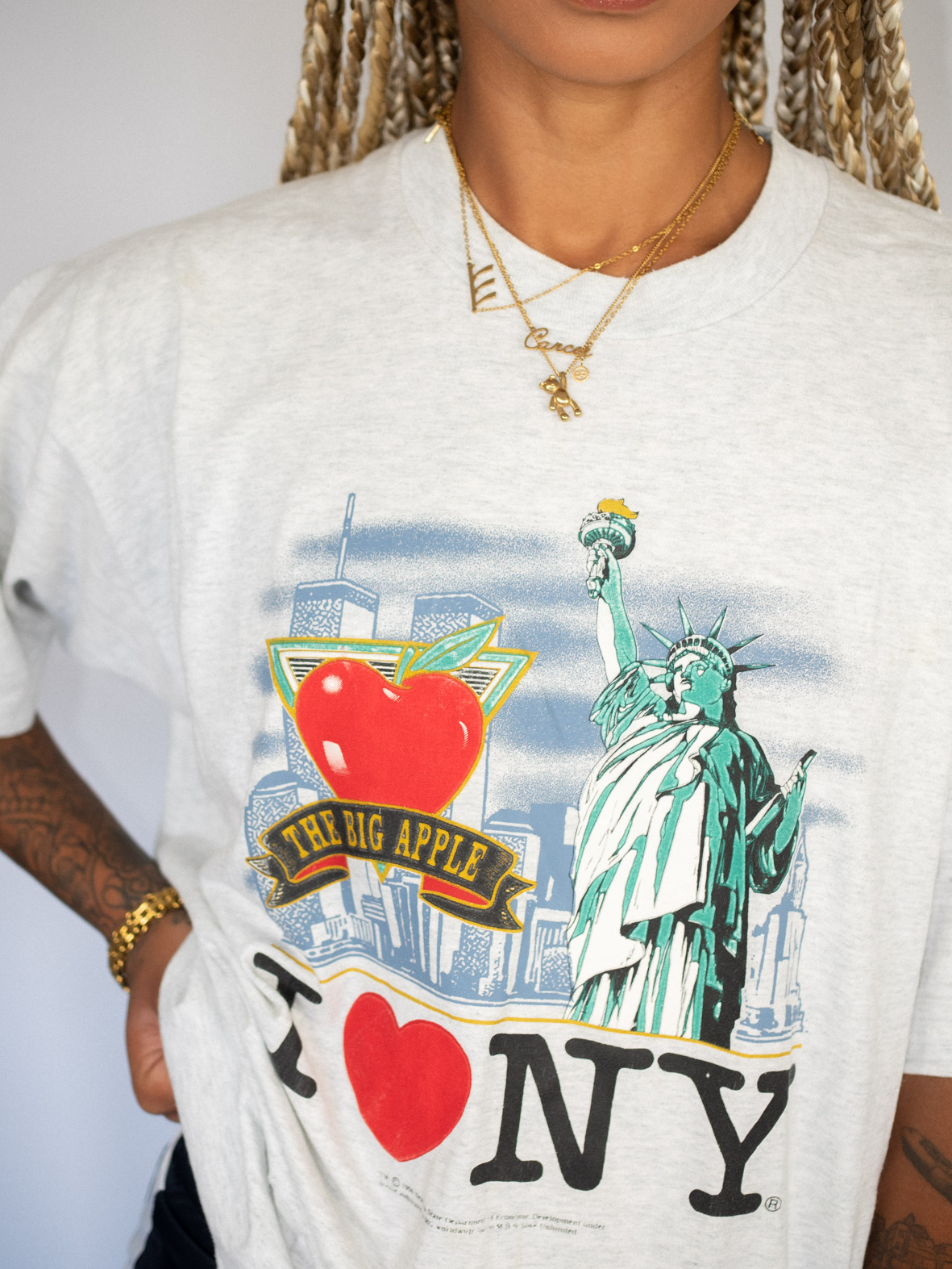 Oversized I ❤️ NY Tee – Big Apple Vintage Energy - XL - Image 3