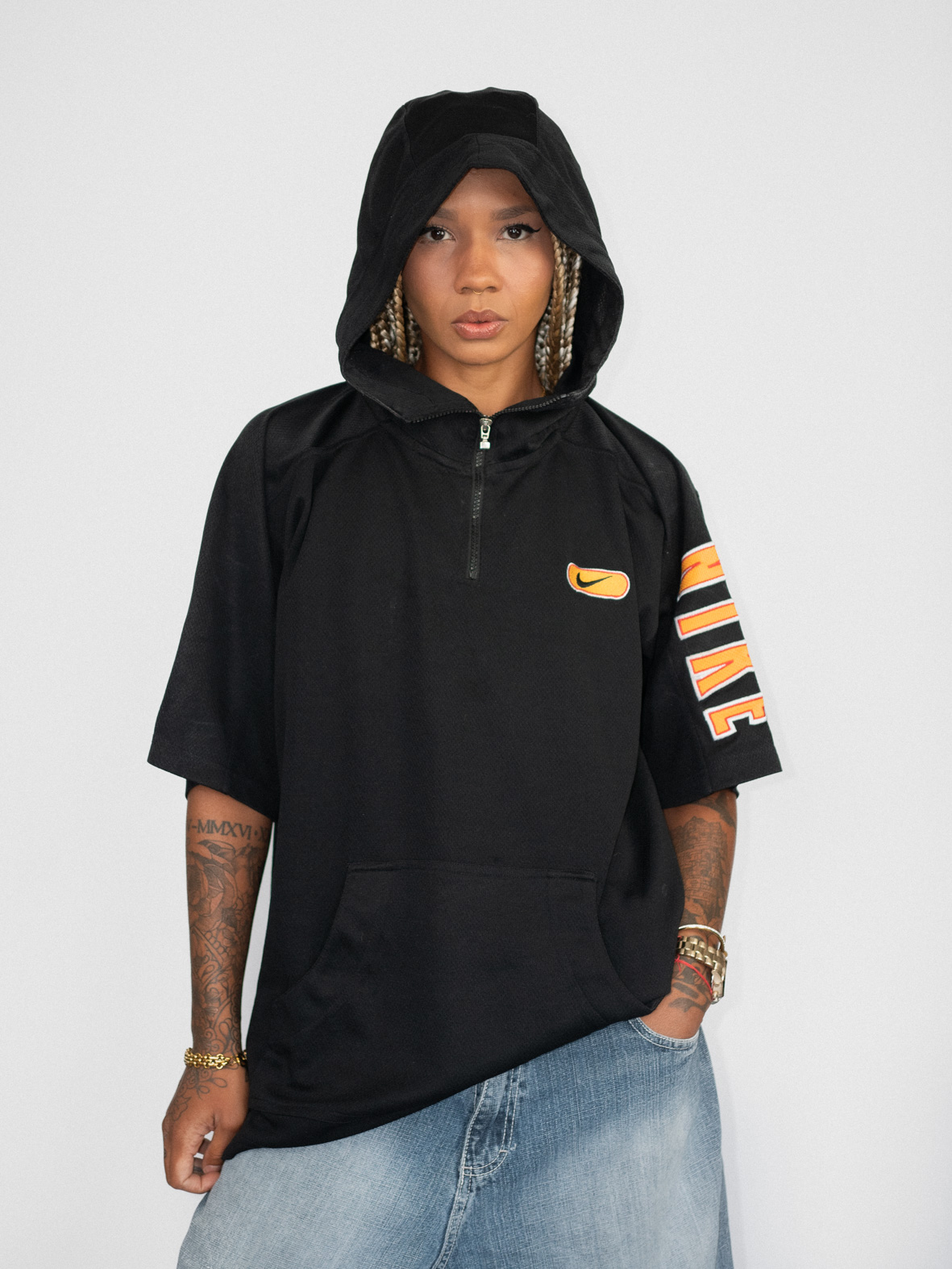 Nike Hooded Tee – Oversized Streetwear Dream - L/XL - Image 2