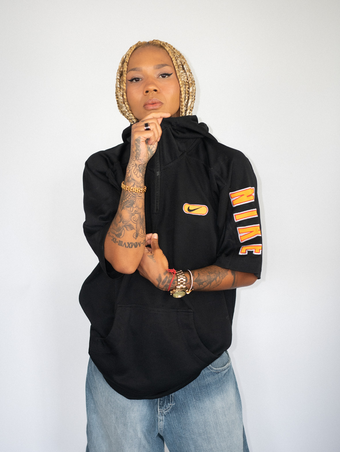 Nike Hooded Tee – Oversized Streetwear Dream - L/XL - Image 3