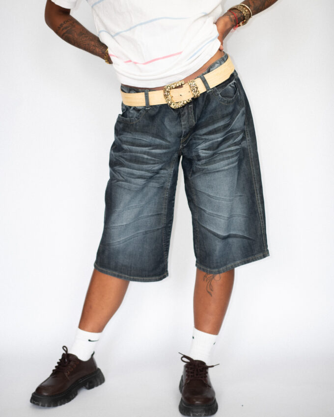 Vintage Denim Jorts – Dark-Wash Must-Have - L/XL