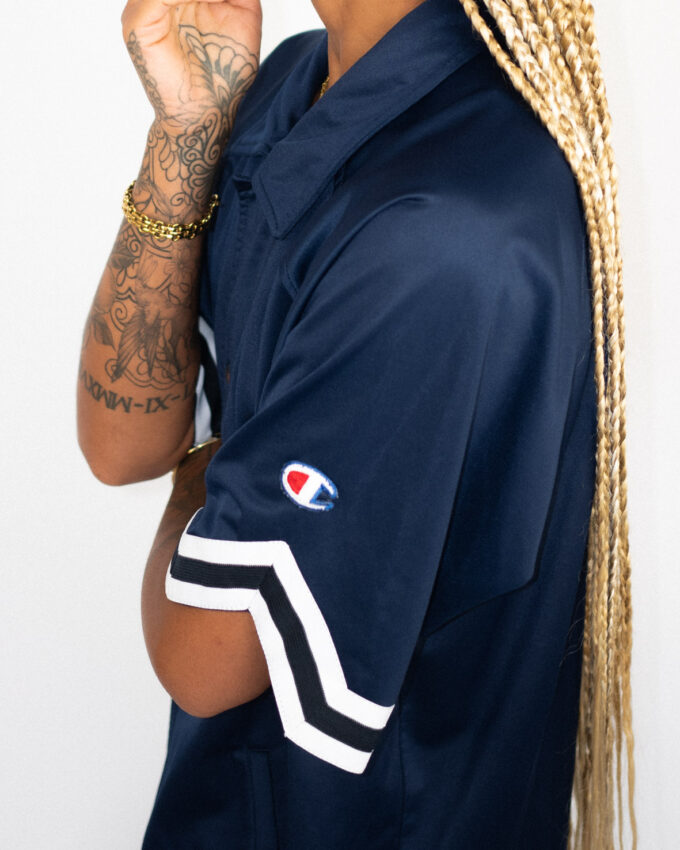 Champion Baseball Jersey – Navy Snap Classic - L/XL