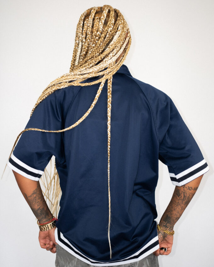 Champion Baseball Jersey – Navy Snap Classic - L/XL