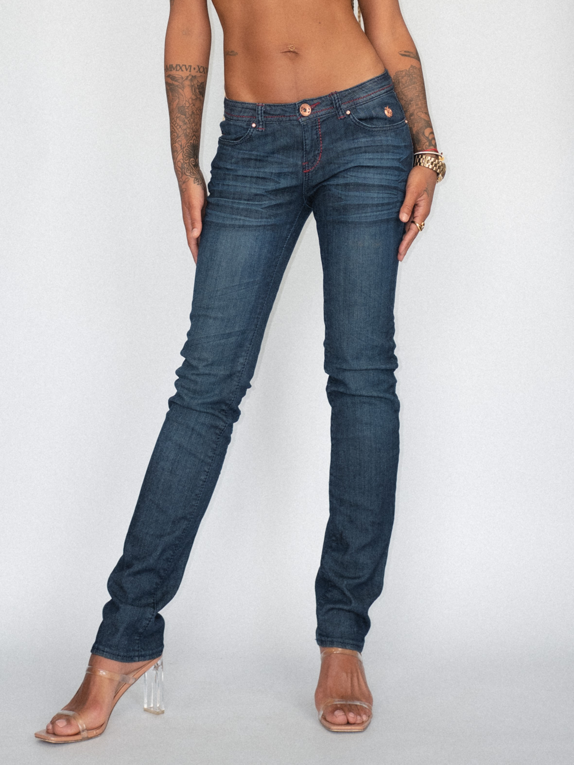 Apple Bottom Jeans – Pink Stitch Edition - black 5/6 - Image 5