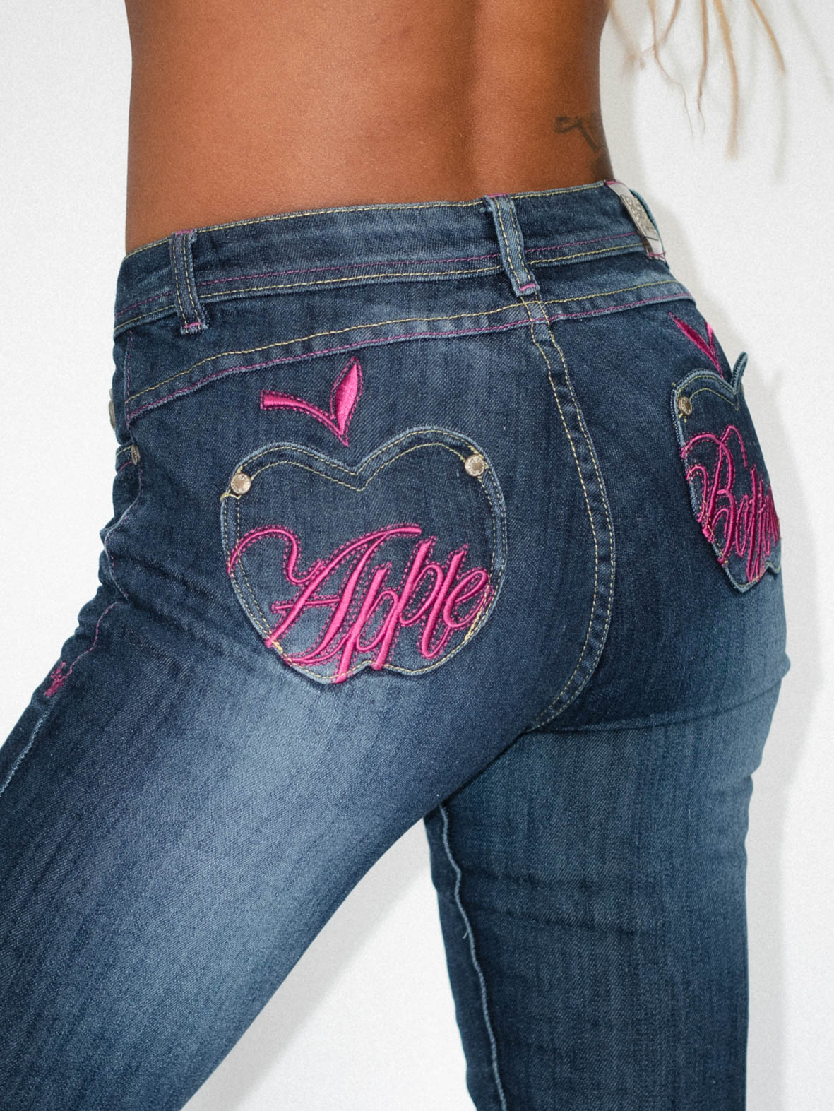 Apple Bottom Jeans – Pink Stitch Edition - black 5/6