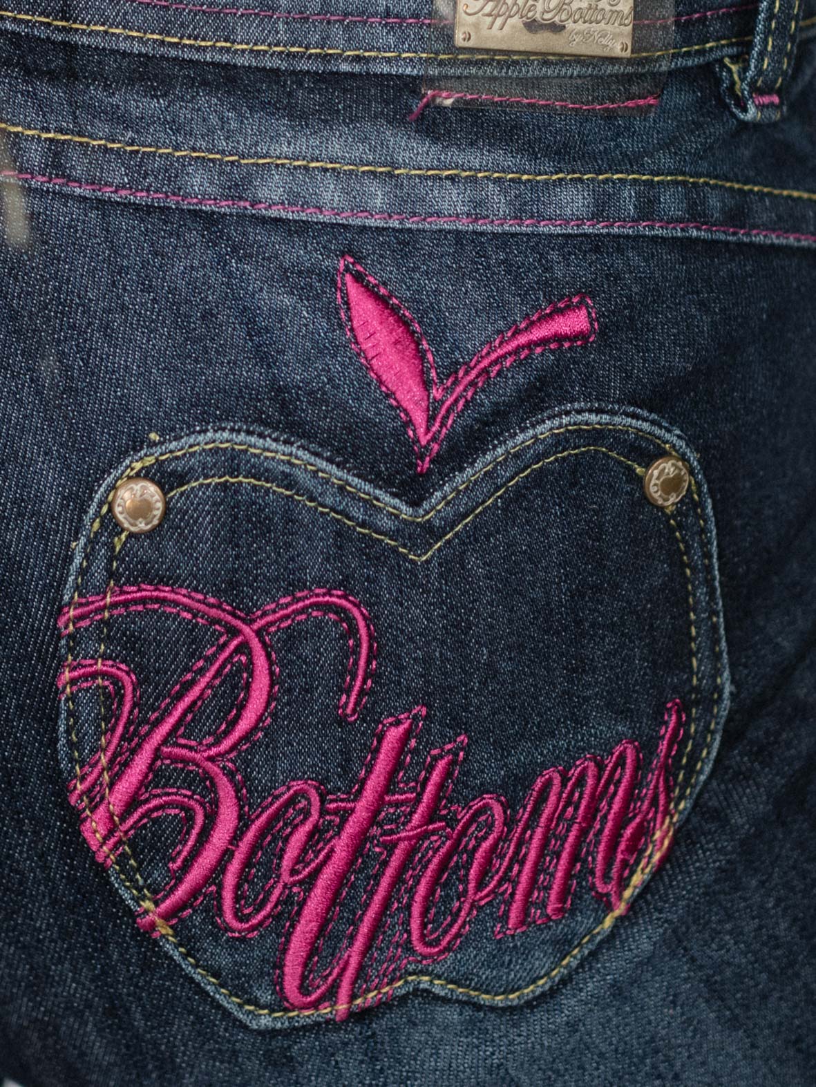 Apple Bottom Jeans – Pink Stitch Edition - black 5/6 - Image 2