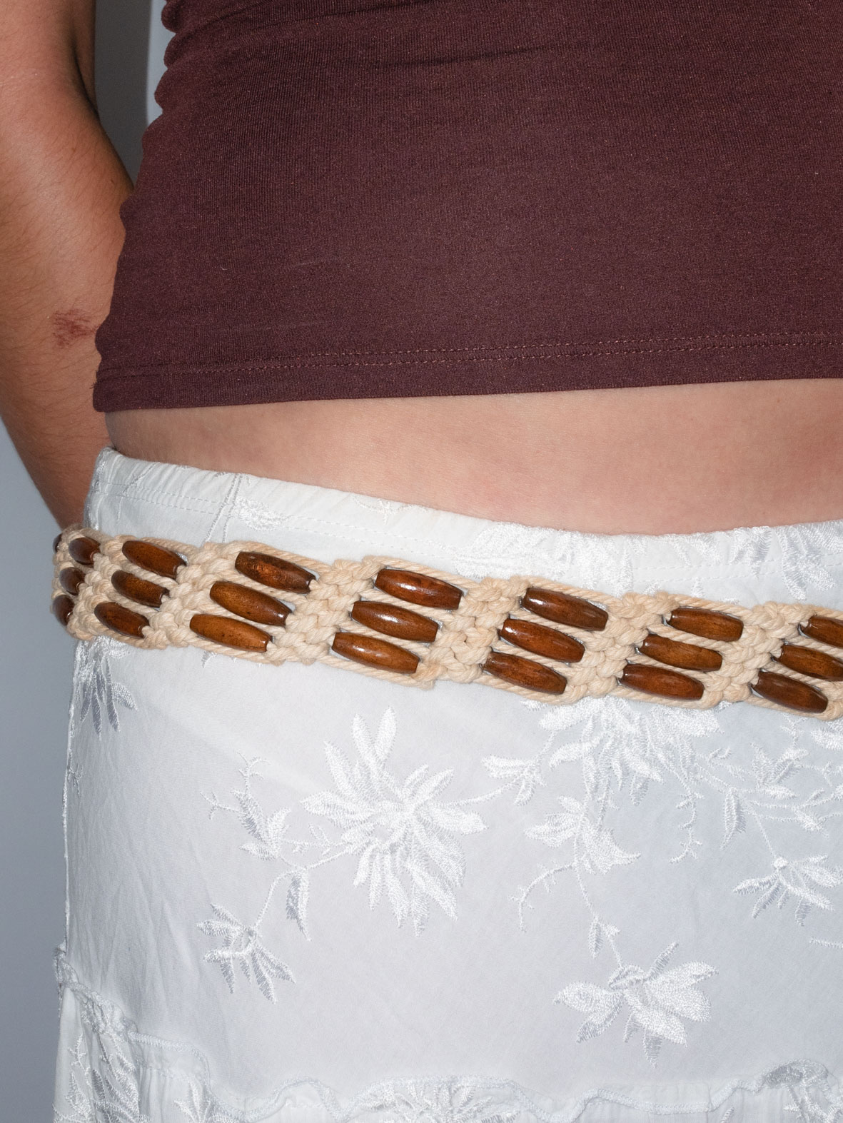 Natural Beaded Macramé Belt – Boho Must-Have - Image 3