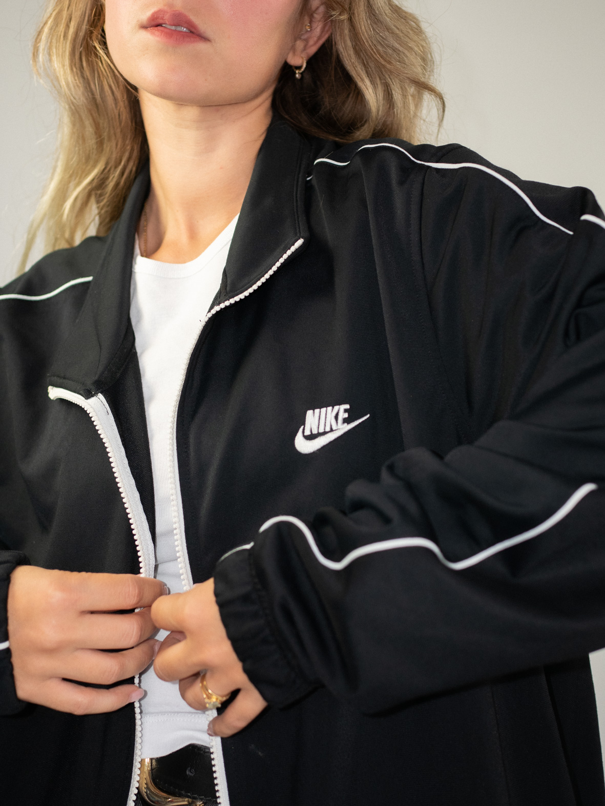 Vintage Nike Nylon Track Jacket - XL - Image 4